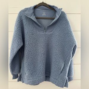 Aerie Women’s Faux Fleece Quarter Zip Sweatshirt